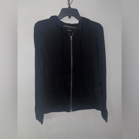 Two Aeropostale sweaters size Large. 1black and 1grey. Great condition. - Picture 2 of 7